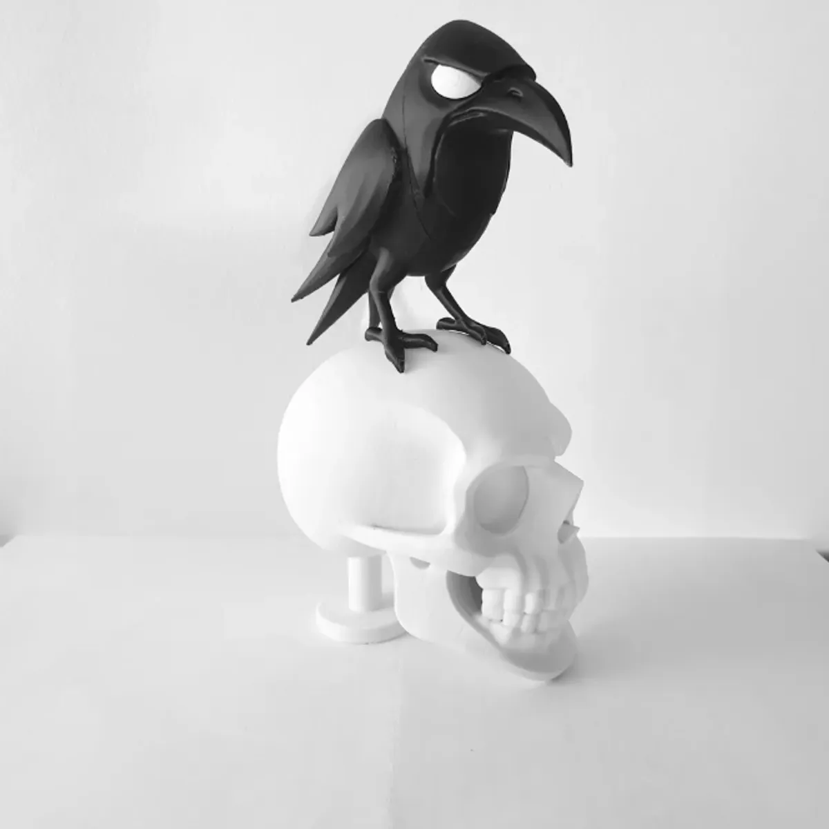 GENERICO - Decoración minimalista - Cuervo y Calavera