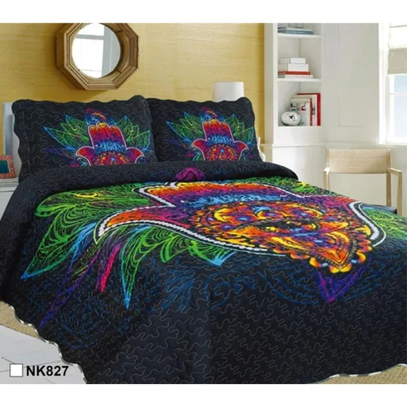 GENERICO - Cubrecama verano quilt 2 plazas varios diseños