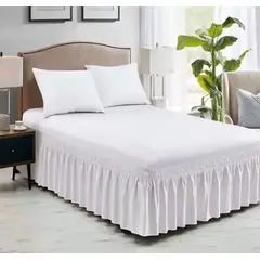 GENERICO - Faldón elasticado plaza y media