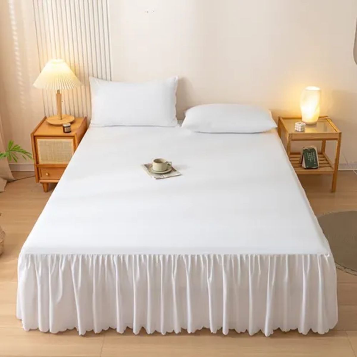 GENERICO - Faldón elasticado plaza y media