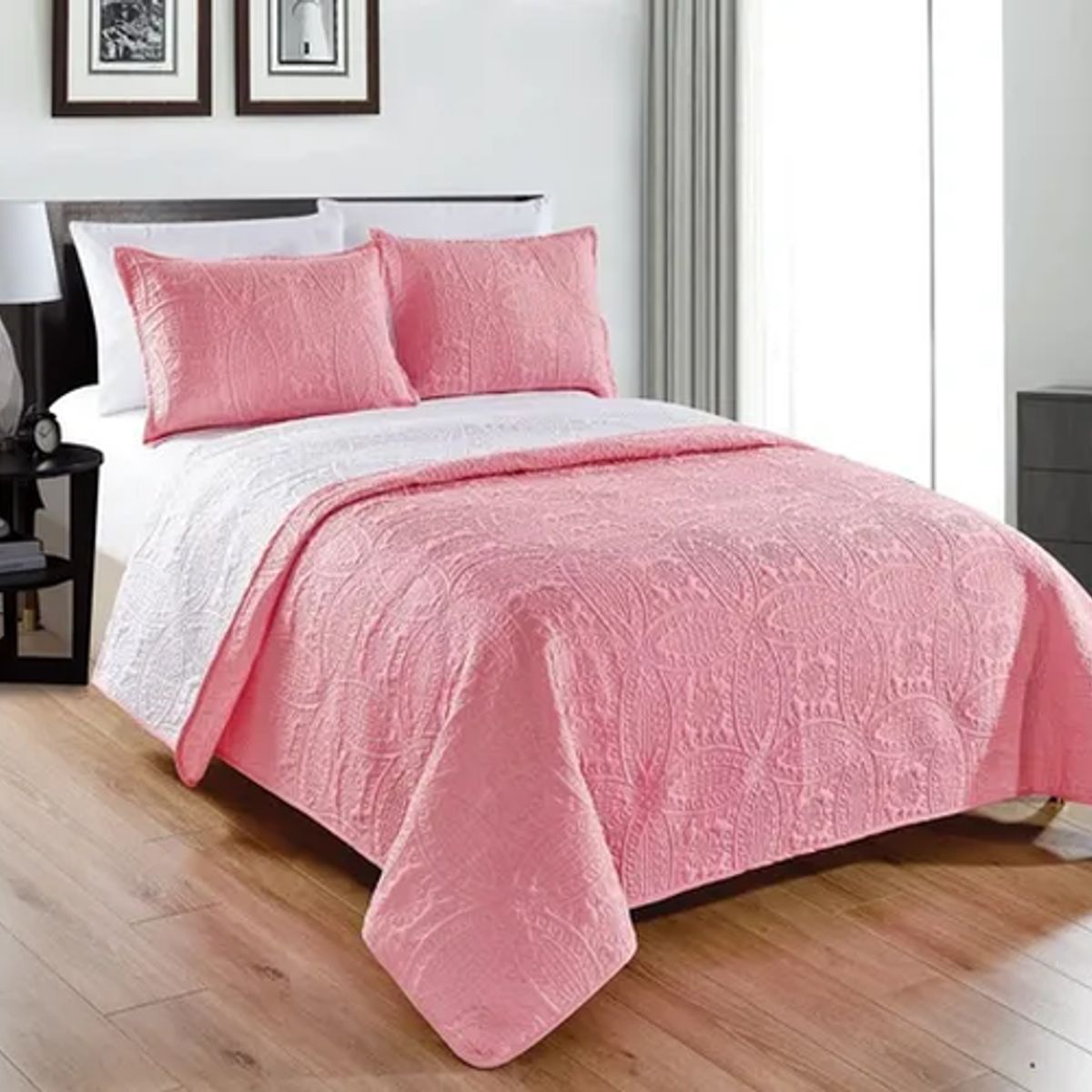 GENERICO - Cubrecama reversible ultrasónico superking 250x290