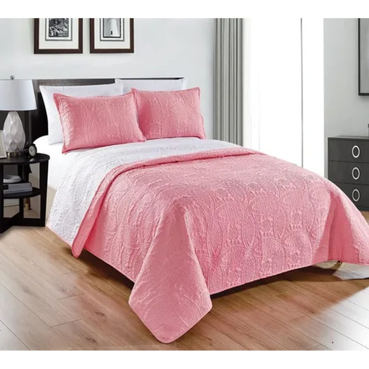 GENERICO - Cubrecama reversible ultrasónico superking 250x290