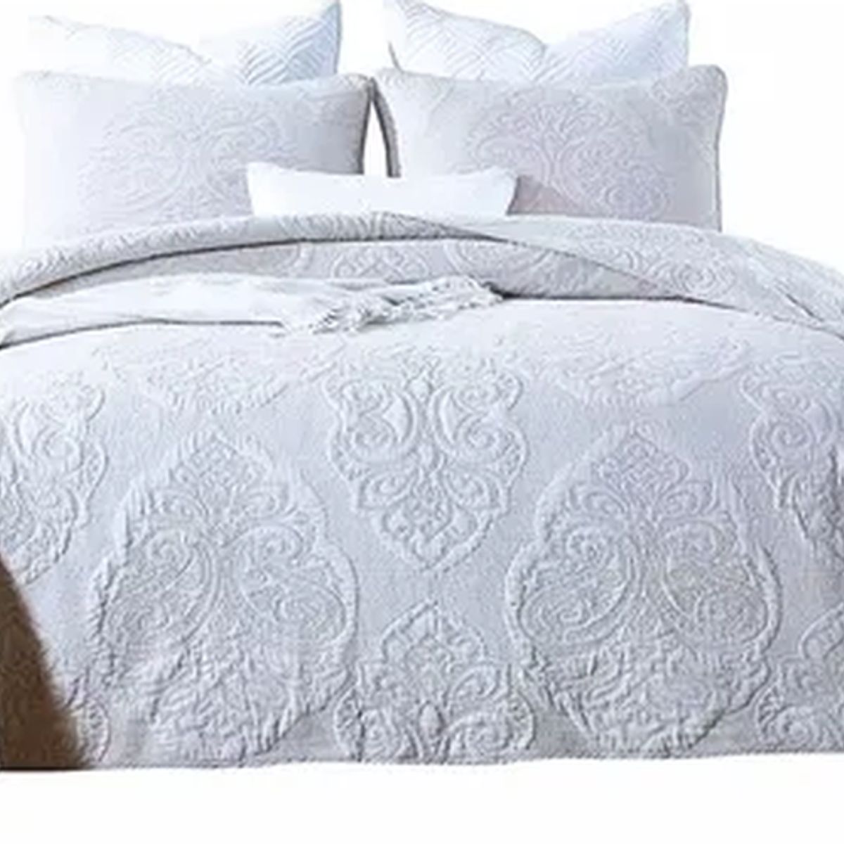 GENERICO - Cubrecama acolchada 3d algodón Alicia king