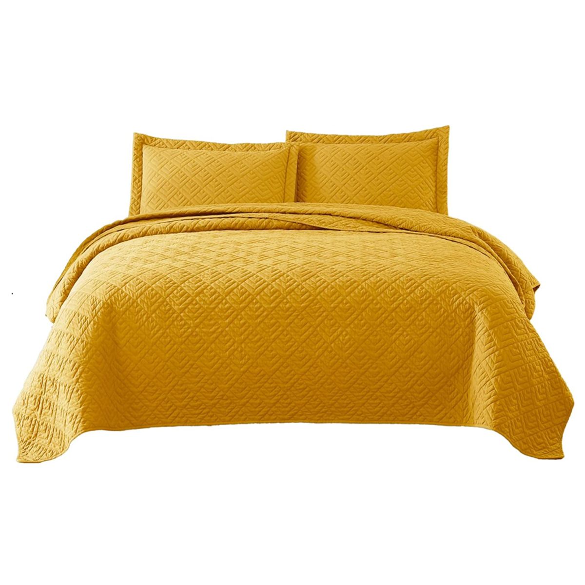 GENERICO - Cubrecama quilt sherpa 15 plaza modelos unicolor