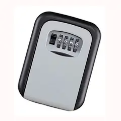 GENERICO - Caja con llave código de combinación de 4 dígitos Color Gris
