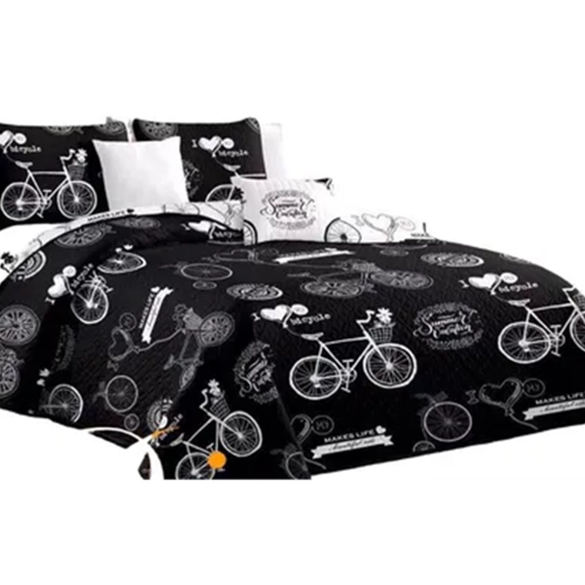 GENERICO - Cubrecama quilt verano 2 plazas gris