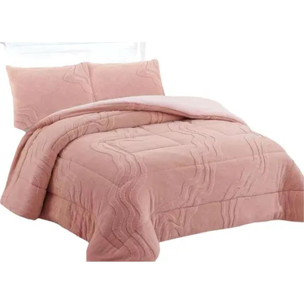 GENERICO - Cobertor chiporro super king rosa 250x270cm