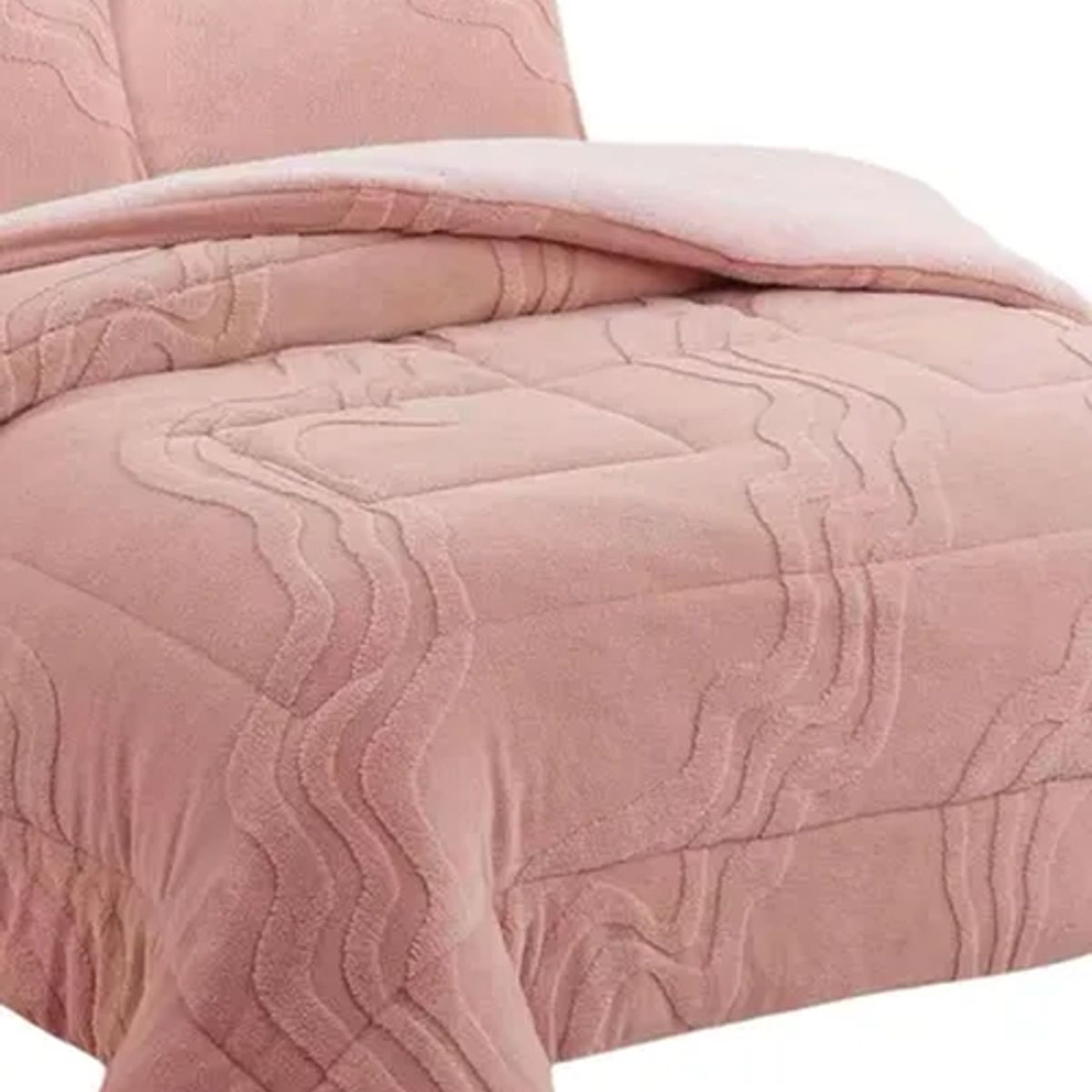 GENERICO - Cobertor chiporro super king rosa 250x270cm