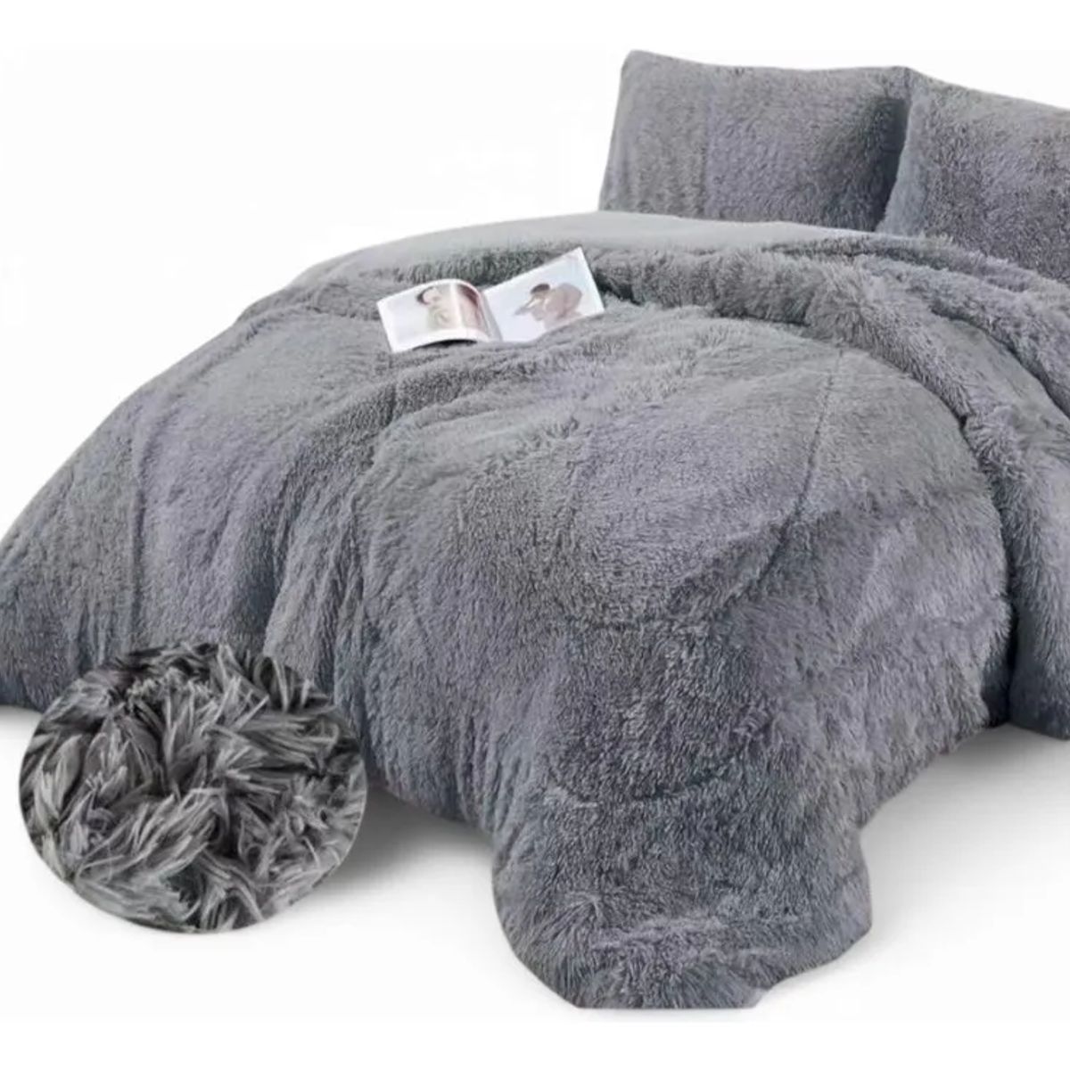 GENERICO - Cobertor Peludo Chiporro 1.5 Plaza + Funda Almohada