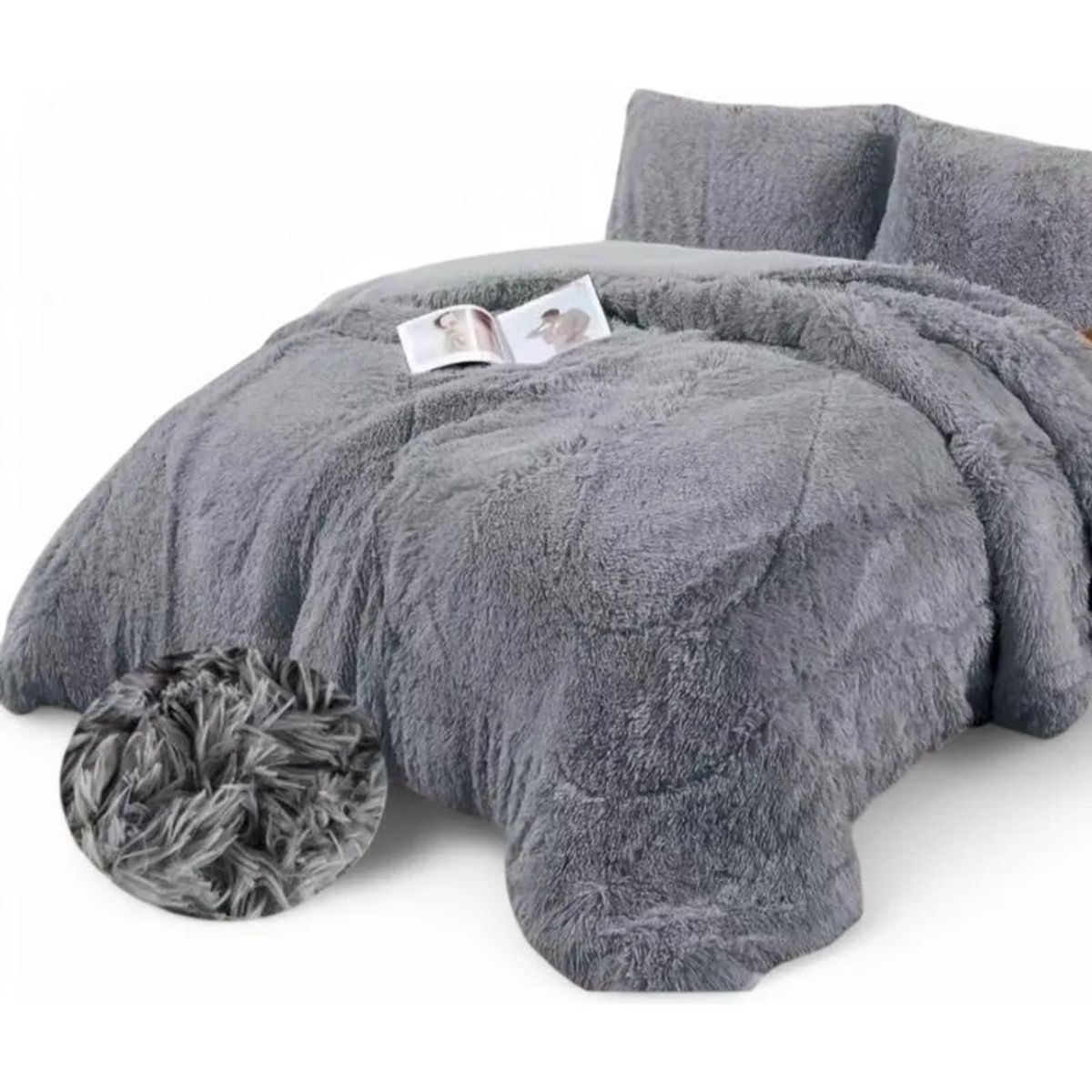 GENERICO - Cobertor Peludo Chiporro 1.5 Plaza + Funda Almohada