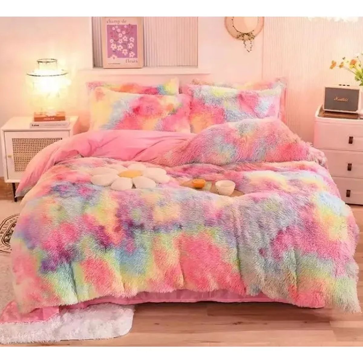 GENERICO - Cobertor Polar Chiporro Peludo 1/2 Plaza Y Media M02