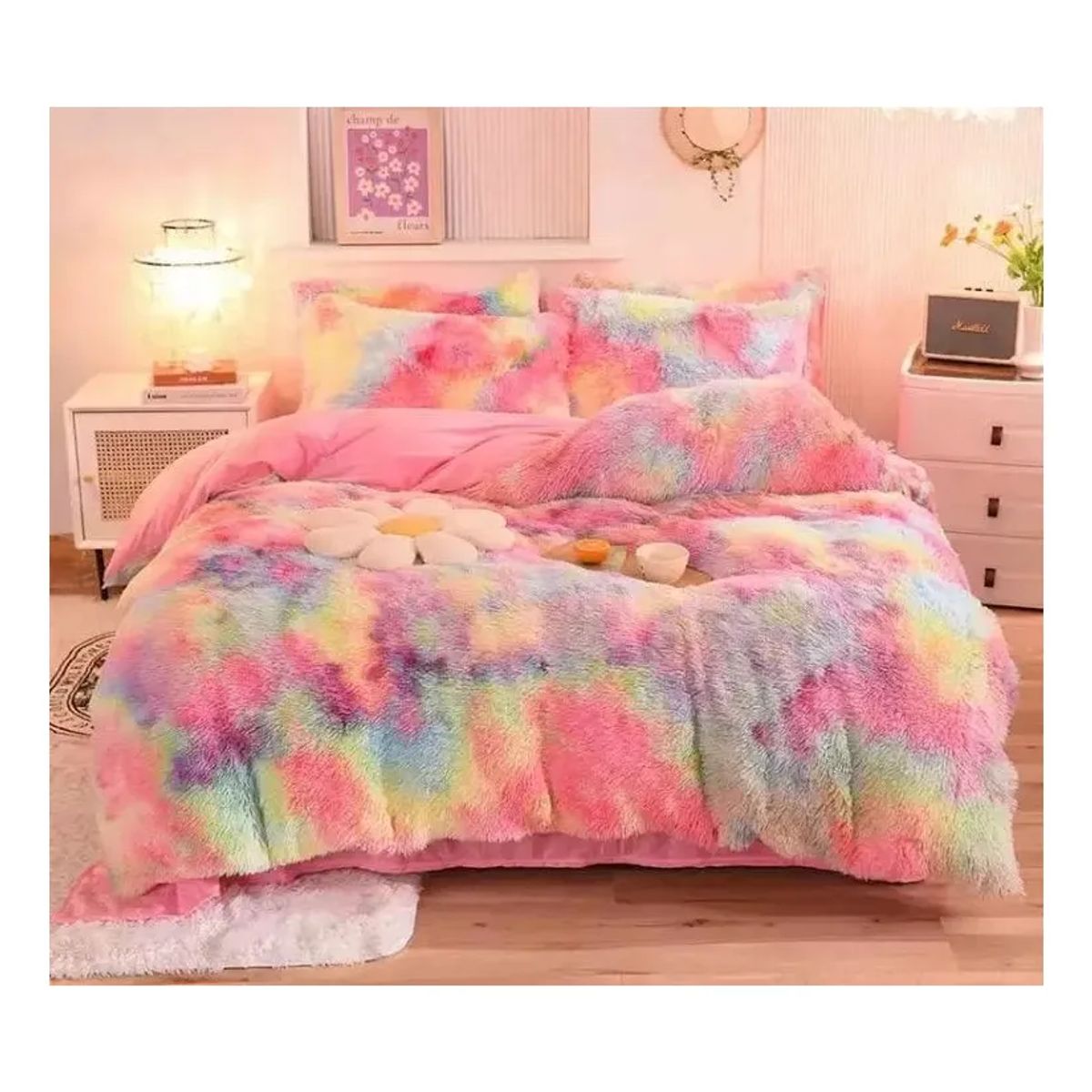 GENERICO - Cobertor Polar Chiporro Peludo 1/2 Plaza Y Media M02