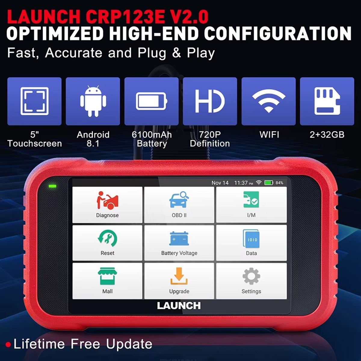 LAUNCH - Scanner Automotriz Launch X431 Crp123e V20