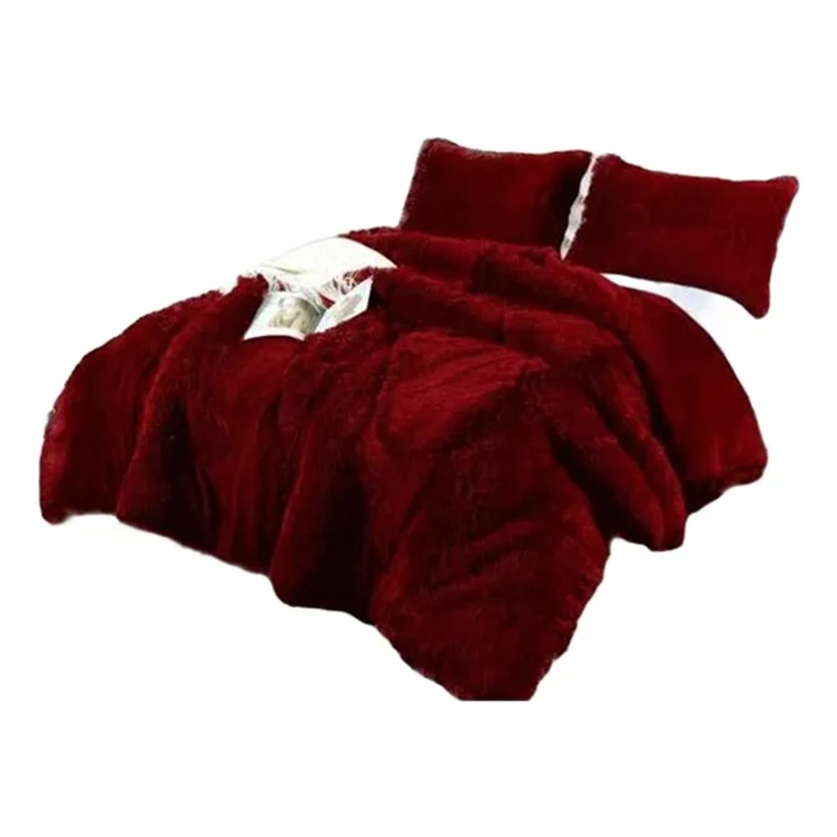 GENERICO - Cobertor cubrecama peludo chiporro 1.5 plazas + funda