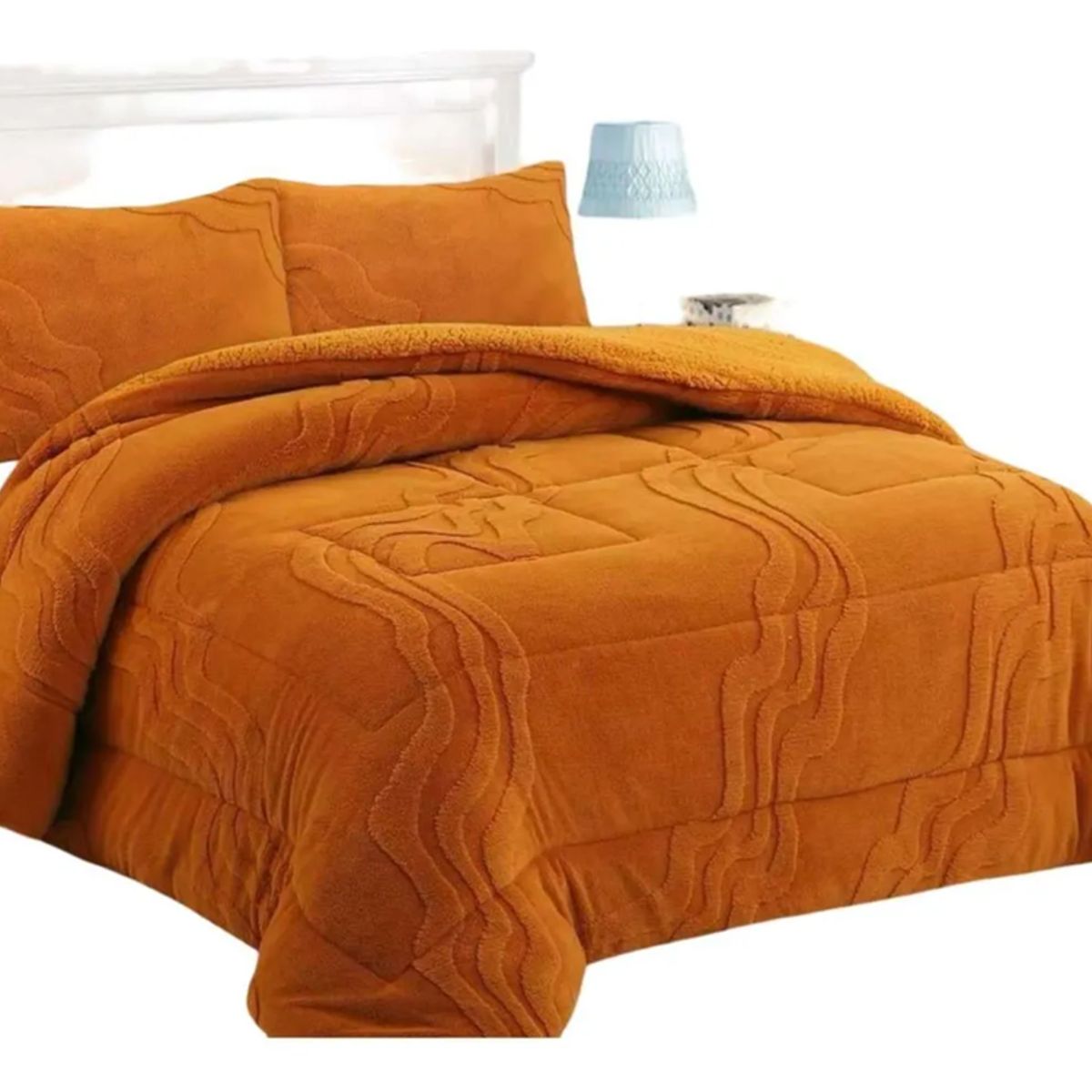 GENERICO - Cobertor chiporro super king 250x270 naranja