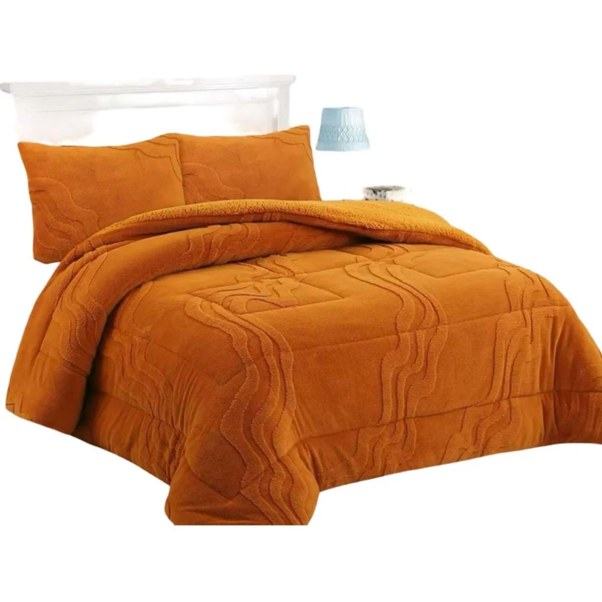 GENERICO - Cobertor chiporro super king 250x270 naranja