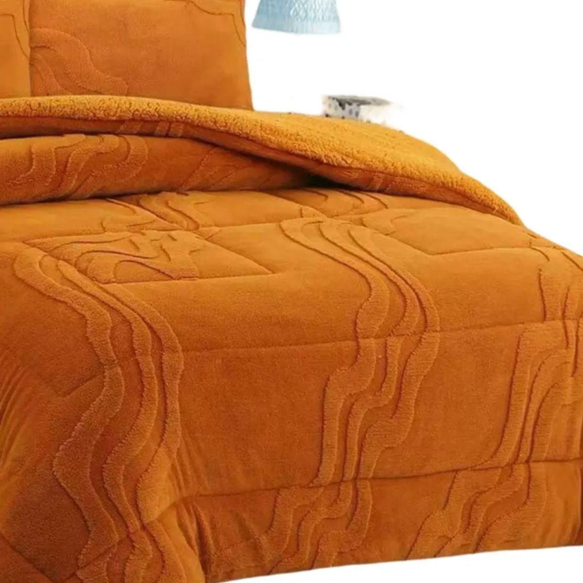 GENERICO - Cobertor chiporro super king 250x270 naranja