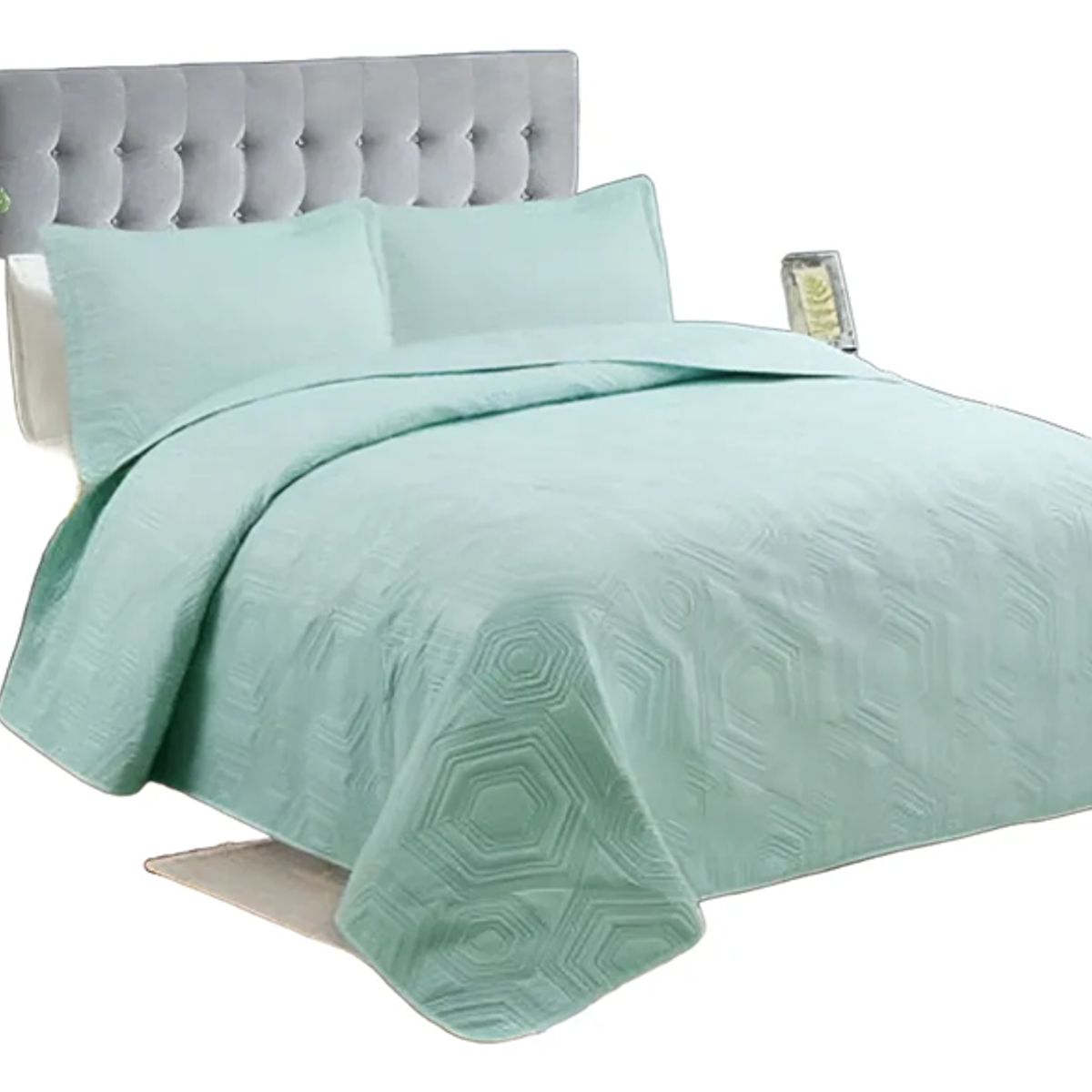 GENERICO - Cubrecama quilt verano 2 plazas distintos colores