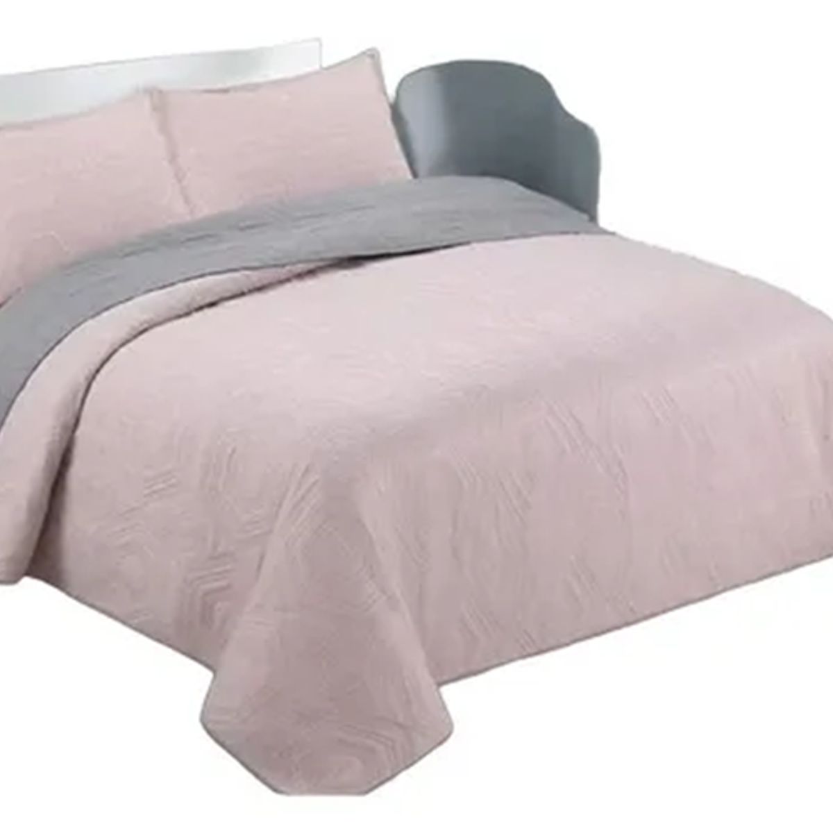 GENERICO - Quilt verano gris king super king