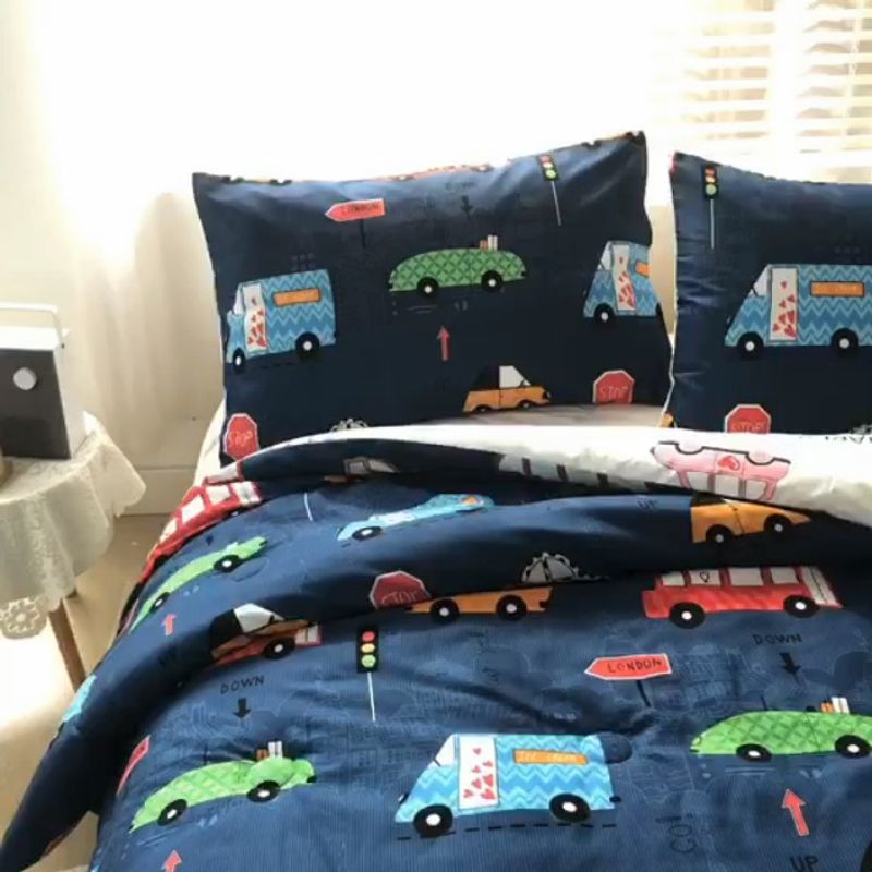 GENERICO - Quilt cubrecama 1.5 plaza verano estampado