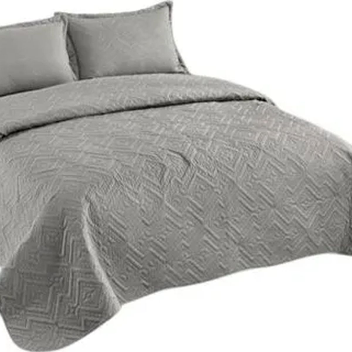 GENERICO - Cubrecama verano 2 plazas quilt sólido