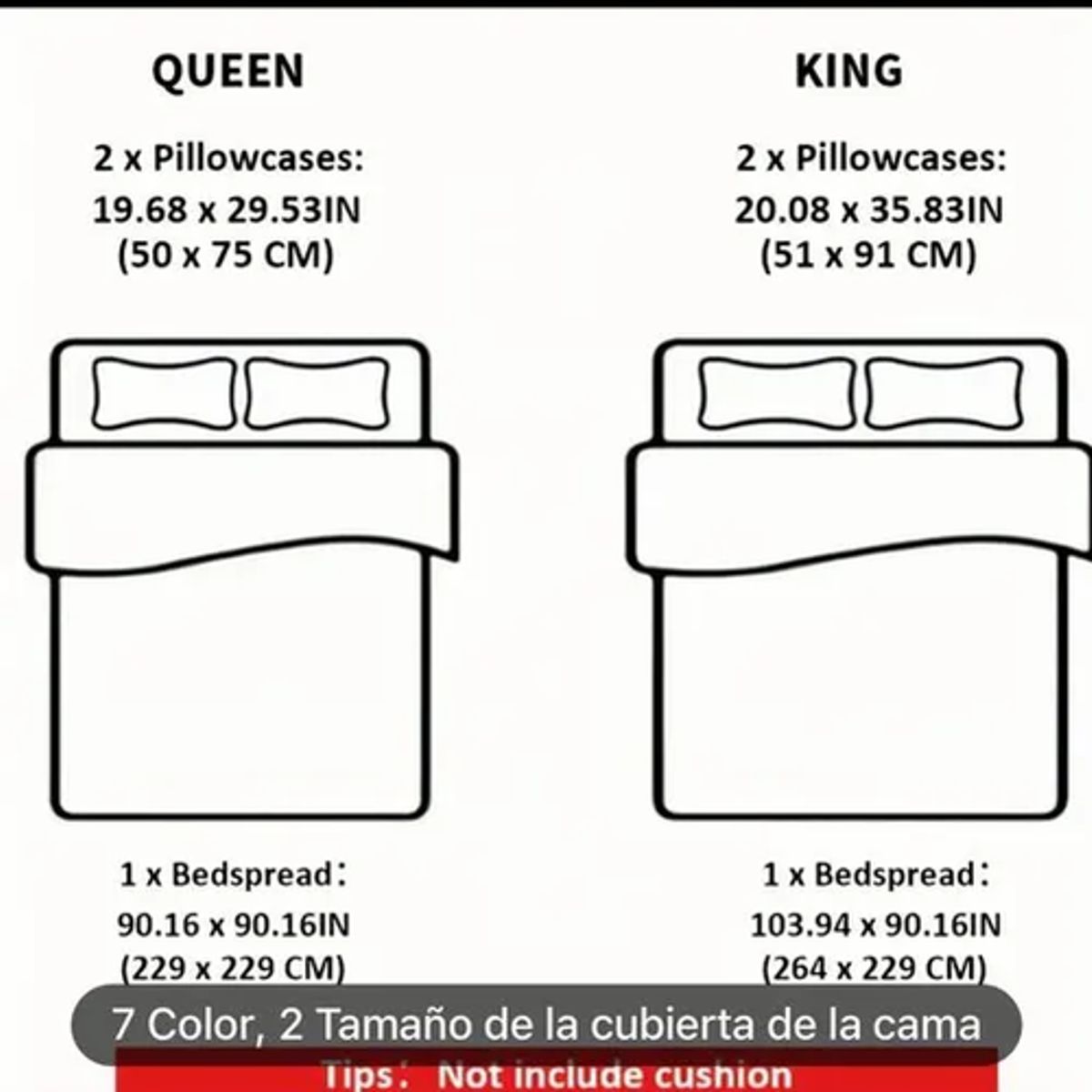 GENERICO - Cubrecama verano 2 plazas quilt sólido