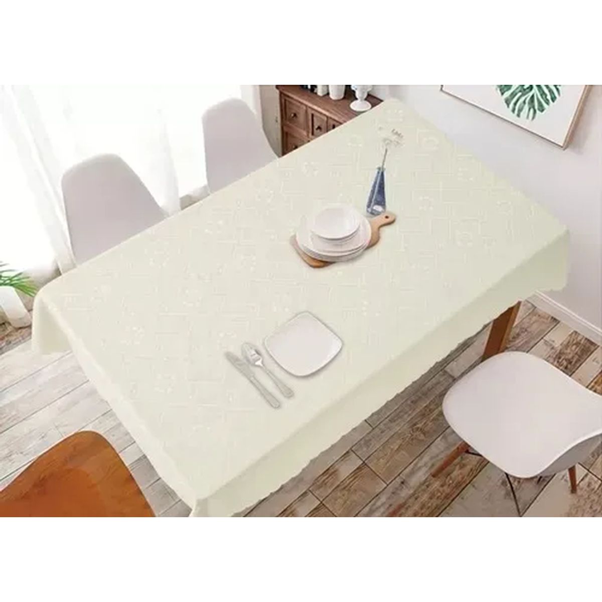GENERICO - Mantel redondo 180x180 crudo