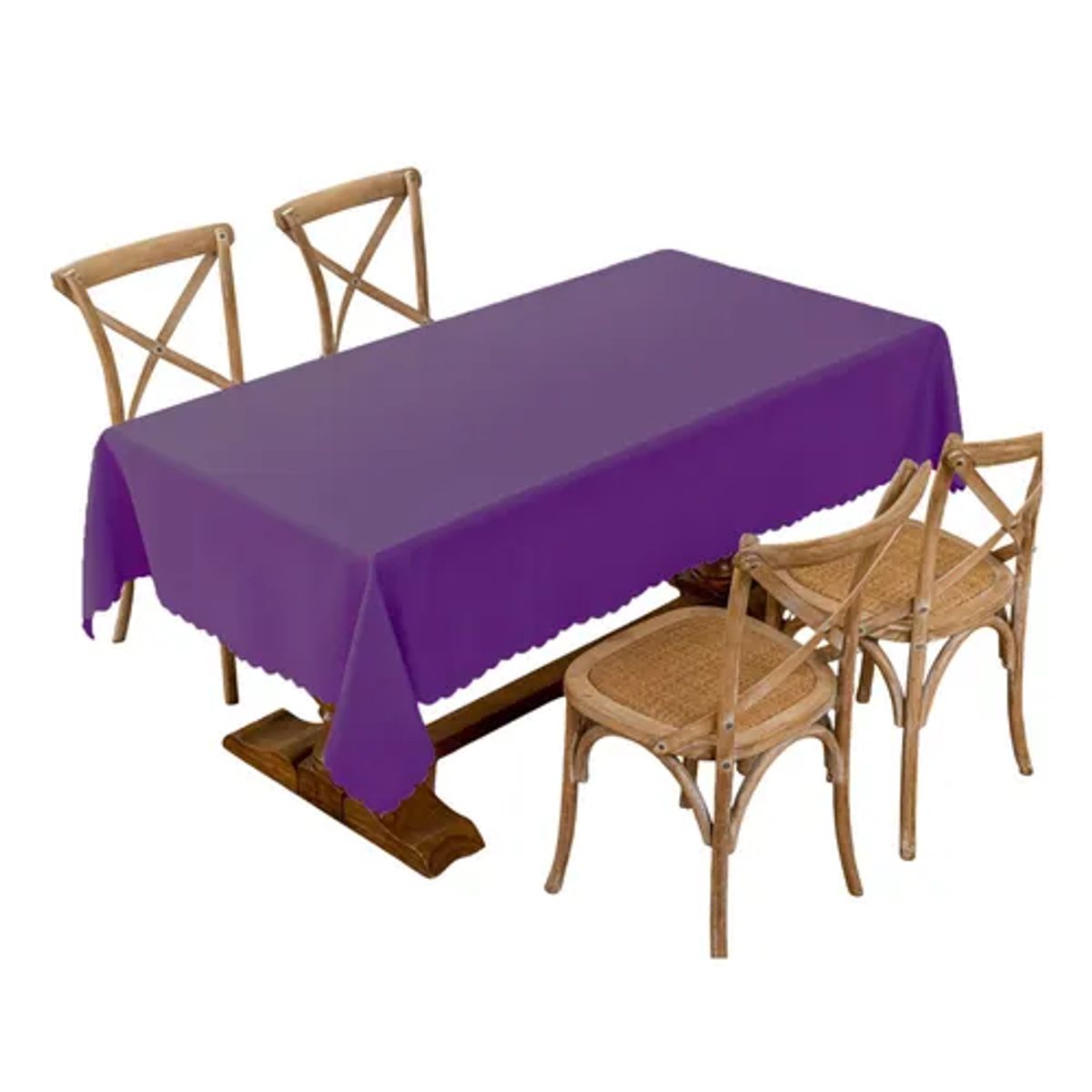 GENERICO - Mantel rectangular tela 140x220 morado