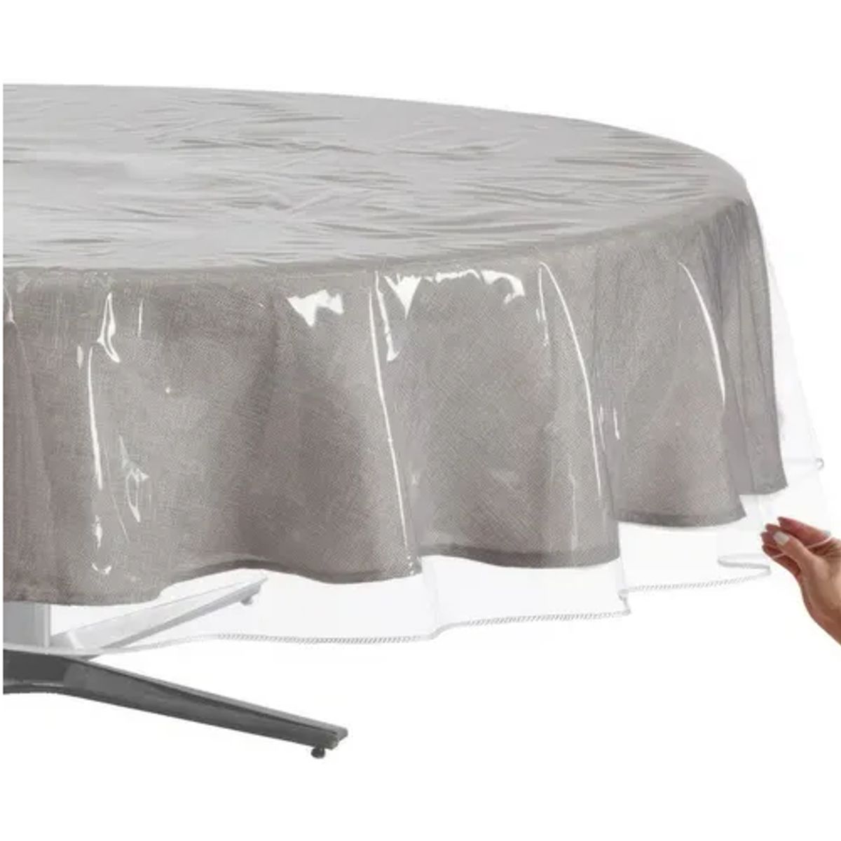 GENERICO - Protector mantel plástico redondo 160 transparente