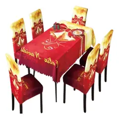 GENERICO - Mantel +fundas sillas diseño navidad