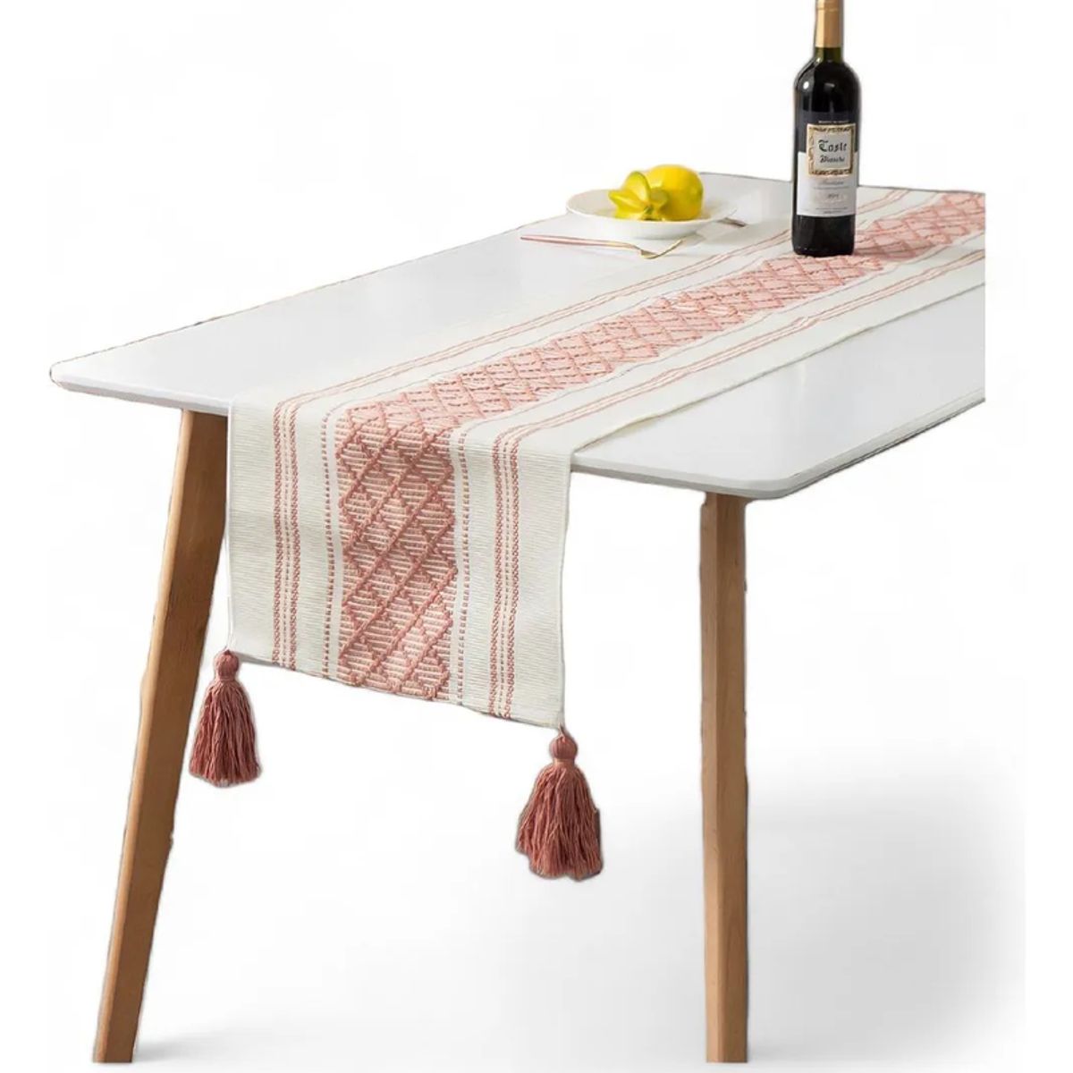 GENERICO - Camino mesa 34x180cm algodón poliéster