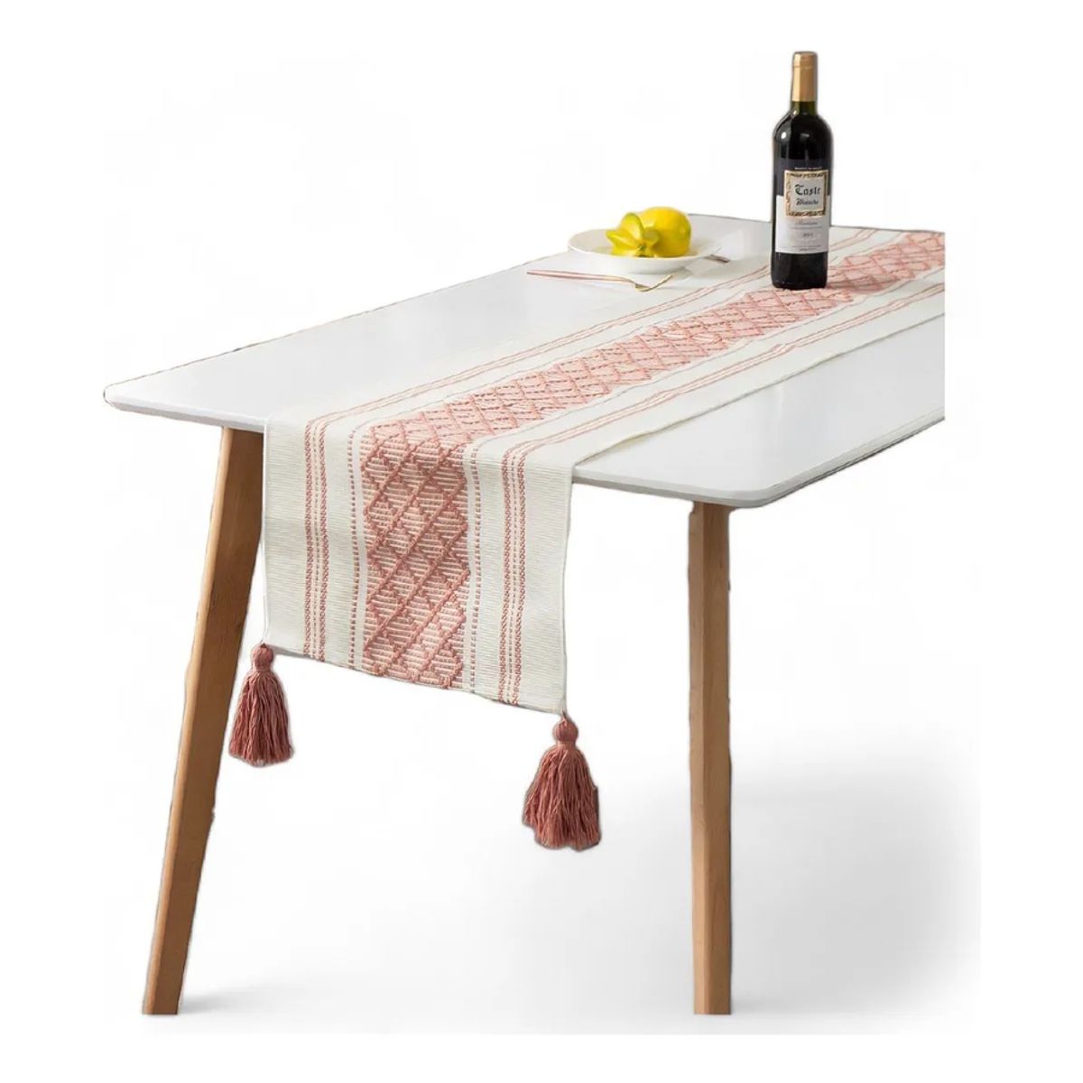 GENERICO - Camino mesa 34x180cm algodón poliéster