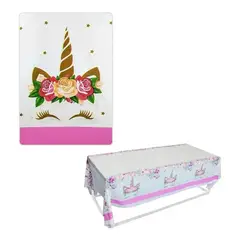 GENERICO - Mantel plástico unicornio decoración