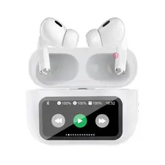 TECNOLAB - Audífonos Bluetooth Con Pantalla Touch Blanco - PS