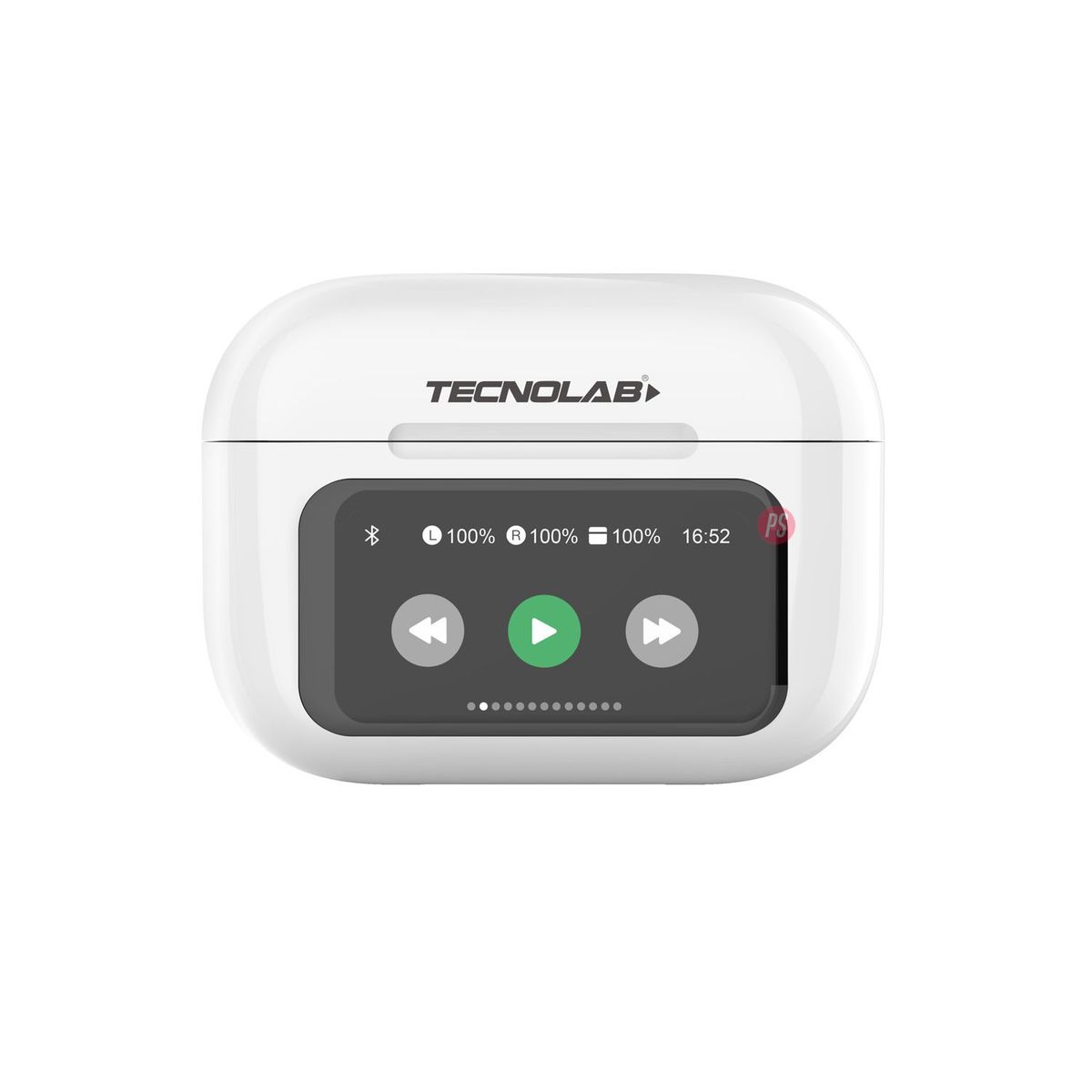 TECNOLAB - Audífonos Bluetooth Con Pantalla Touch Blanco - PS