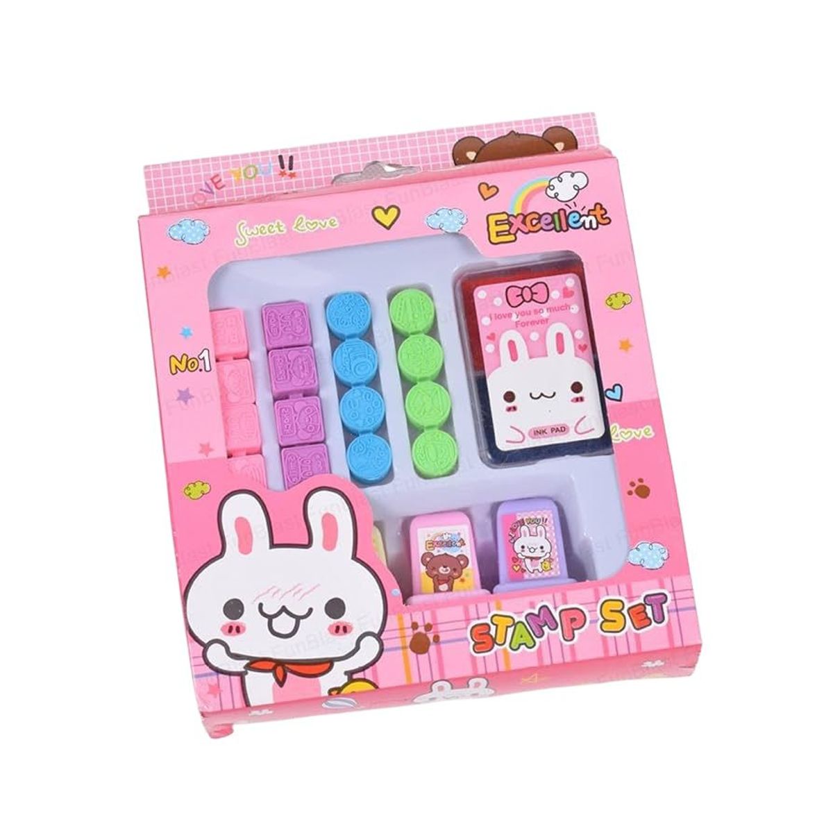 OEM - Pack 20 Timbres Sellos Niñas Sorpresa Manualidades