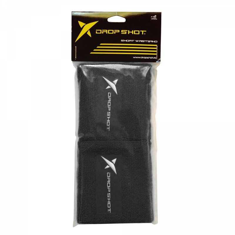 DROP SHOT - MUÑEQUERA PADEL DROP SHOT GRIS OSCURA CORTA PAR