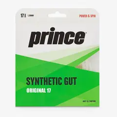 GENERICO - CUERDA DE TENIS PRINCE SYNTETHIC GUT 17L/1.25MM BLANCA 12 MT