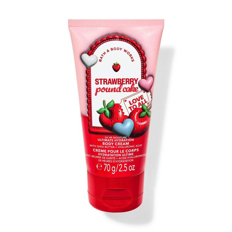 BATH & BODY WORKS - Crema Corporal Mini Bath & Body Works Strawberry Pound Cake