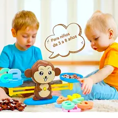 GENERICO - Juguete de Equilibrio MONKEY Balanza Matemáticas para niños