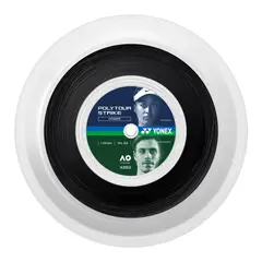 YONEX - CUERDA TENIS POLY TOUR STRIKE 16L/1.25MM NEGRA 200 MT
