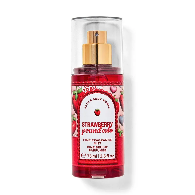 BATH & BODY WORKS - Fragancia Corporal Mini Bath & Body Works Strawberry Pound Cake