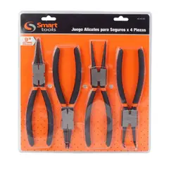 SMART TOOLS - Juego de Alicates para Seguros Seeger - 4 Piezas