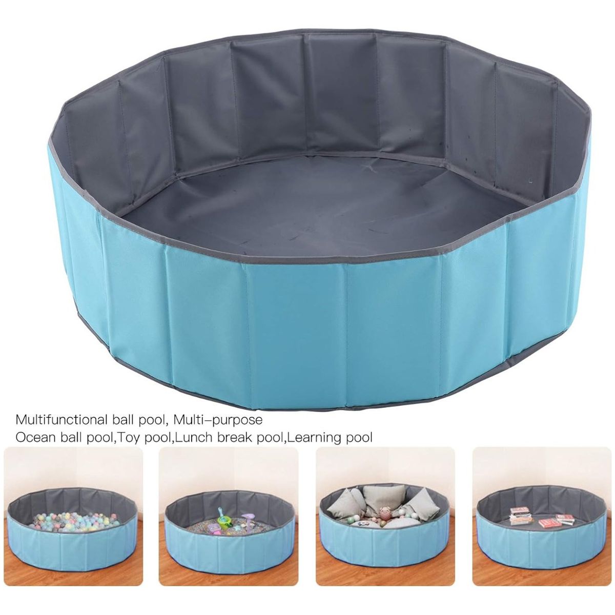 GENERICO - Piscina Para Perros Piscina Plegable Mascotas Perro 120x30cm