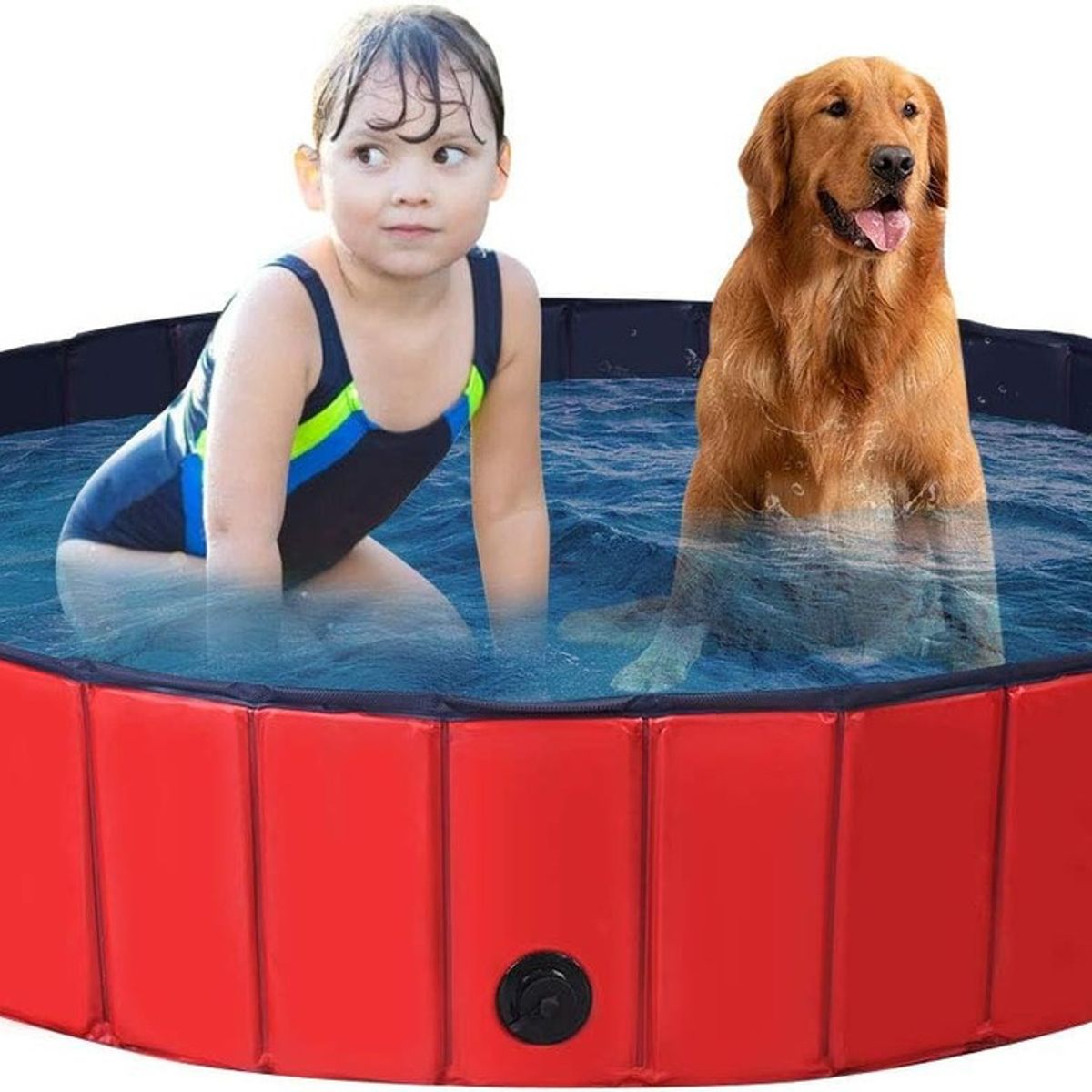 GENERICO - Piscina Para Perros Piscina Plegable Mascotas Perro 120x30cm