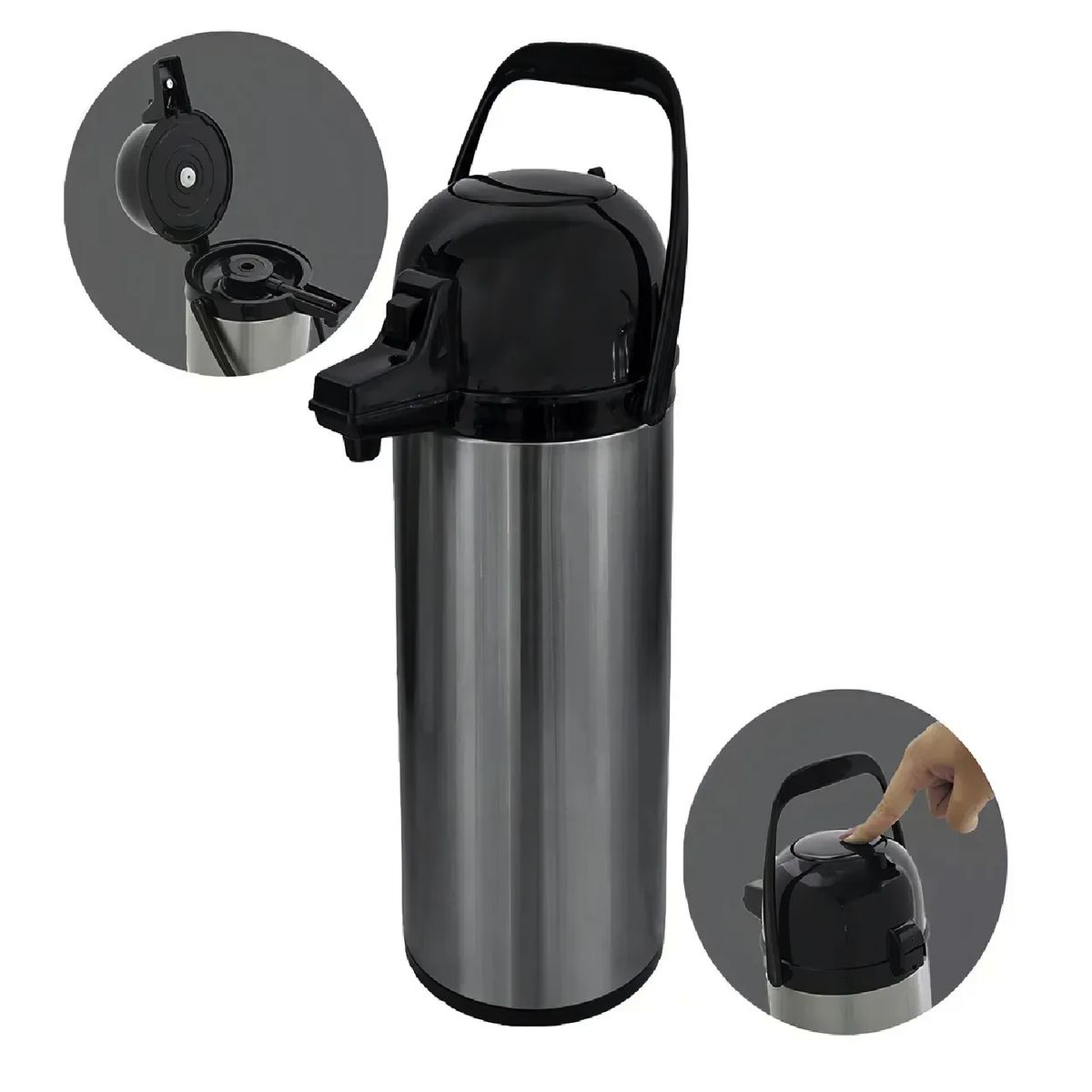 GENERICO - Termo Agua Caliente Termo Sifon Termos Para Agua Termo 19l Plateado