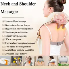 GENERICO - Masajeador de cuello cervical Portatil Termico