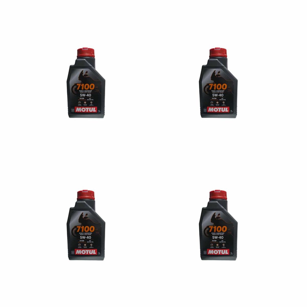 MOTUL - Pack 4L Aceite Moto y Cuatriciclos Motul 5w 40 Full Sintetico 4t