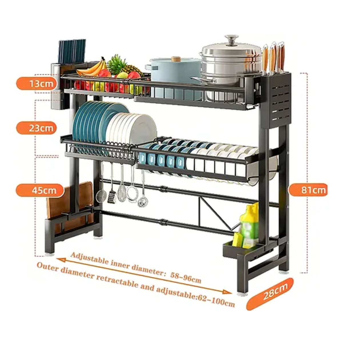 GENERICO - Aizo escurridor retráctil platos 2 niveles