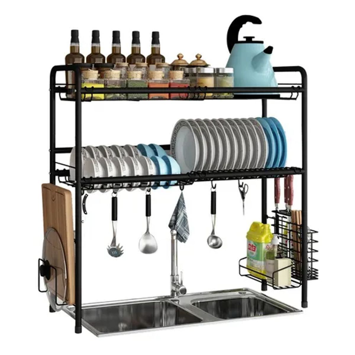 GENERICO - Secaplatos loza 2 niveles desmontable